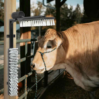 vidaXL Cattle Brushes Other Manual Black and White 84 x 10 x 91 cm