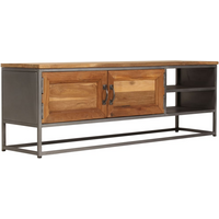 vidaXL TV Cabinet Recycled Teak and Steel 120x30x40 cm