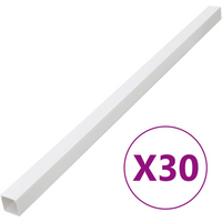 vidaXL Cable Trunking 100x60 mm 30 m PVC