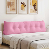 vidaXL Back Pillow Pink 180 x 24 x 50 cm Fabric