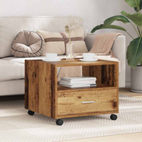 vidaXL Coffee Table Old Wood 55 x 55 x 45cm Engineered Wood
