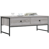 vidaXL Coffee Table Grey Sonoma 101x49x39.5 cm Engineered Wood