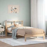 vidaXL Bookcase Bed without Mattress 90x200 cm Solid Wood Pine