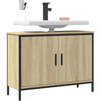 vidaXL Bathroom Sink Cabinet Sonoma Oak 80x30x60 cm Engineered Wood
