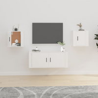 vidaXL Wall Mounted TV Cabinets 2 pcs White 40x34.5x40 cm