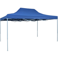 vidaXL Foldable Tent Pop-Up 3x4.5 m Blue