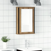 vidaXL Bathroom Mirror Cabinet Artisan Oak 42x12x60 cm Engineered Wood
