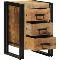 vidaXL Bedside Cabinet Brown 40 x 35 x 50 cm Solid mango wood