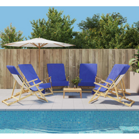 vidaXL Beach Towels 6 pcs Royal Blue 60x135 cm Fabric 400 GSM