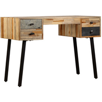 vidaXL Writing Desk Solid Reclaimed Teak 110x50x76 cm