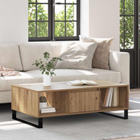 vidaXL Coffee Table Artisan oak 104 x 60 x 35 cm Engineered wood