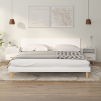 vidaXL Bedside Cabinets 2 pcs White 40x35x47 cm