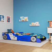 vidaXL Children's Race Car Bed 90x200 cm Blue