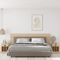vidaXL Bedside Cabinets 2 pcs Sonoma Oak 43x36x50 cm