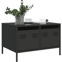 vidaXL TV Cabinet Black 68x50x43.5 cm Cold-rolled Steel