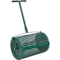 vidaXL Compost Spreader 75L Green Ø40x60 cm Steel