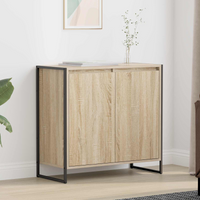 vidaXL Side Cabinet Sonoma 79 x 36 x 75 cm Engineered Wood