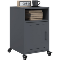 vidaXL Bedside Cabinets 2 pcs Anthracite 36x39x59 cm Steel