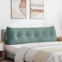 vidaXL Back Pillow Sea Green 160 x 24 x 50 cm Velvet