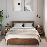 vidaXL Bedside Cabinets 2 pcs Old Wood 34x36x50 cm Engineered Wood