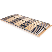 vidaXL Slatted Bed Base without Mattress with 42 Slats 7 Zones 120x200 cm