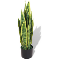 vidaXL Artificial Sansevieria Plant with Pot 65 cm Green