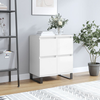 vidaXL Sideboard High Gloss White 60x35x70 cm Engineered Wood