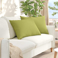 vidaXL Sofa Pillows 2 pcs Light Green 70 x 50 cm Fabric
