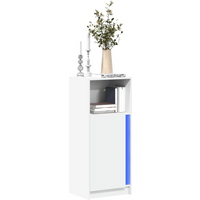 vidaXL Sideboard with LED White 42.5x34x100 cm Engineered Wood