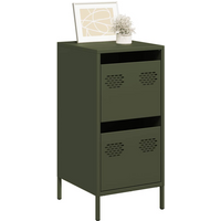 vidaXL Sideboard Olive Green 35x39x73.5 cm Cold-rolled Steel