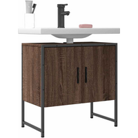vidaXL Bathroom Sink Cabinet Brown Oak 60x33x60 cm Engineered Wood