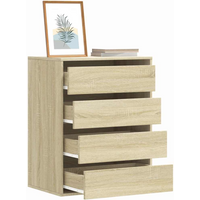 vidaXL Corner Chest of Drawers Sonoma Oak 60x41x76 cm Engineered Wood
