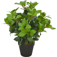 vidaXL Artificial Plant Laurel Tree with Pot Green 40 cm