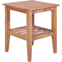 vidaXL Coffee Table 40x40x50 cm Square Solid Teak
