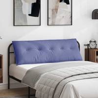 vidaXL Back Pillow Jeans Blue 140 x 19 x 50 cm Fabric