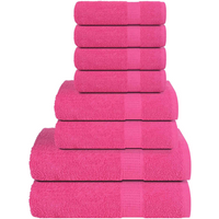 vidaXL 8 Piece Towel Set Pink 360 gsm 100% Cotton
