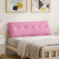 vidaXL Back Pillow Pink 140 x 19 x 50 cm Fabric