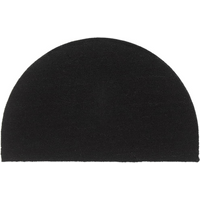 vidaXL Door Mat Black Half Round 50x80 cm Tufted Coir