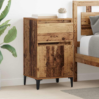 vidaXL Bedside Cabinet 2 pcs Old wood 40 x 35 x 70 cm Engineered wood
