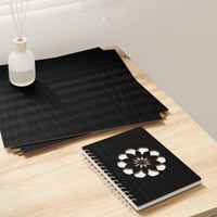 vidaXL Decor Panels 12 pcs Black oak 30 x 30 x 0.3 cm Engineered wood