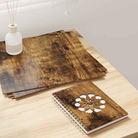 vidaXL Decor Panels 50 pcs Smoked oak 30 x 30 x 0.3 cm Engineered wood