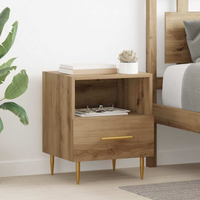 vidaXL Bedside Table 2 pcs Brown 40 x 35 x 47.5 cm Engineered wood