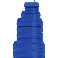 vidaXL 12 Piece Towel Set Blue 360 gsm 100% Cotton