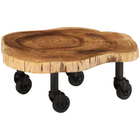 vidaXL Coffee Table Solid Acacia Wood 60x55x25 cm