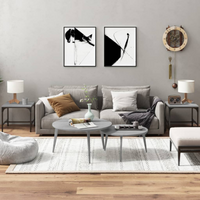vidaXL Side Tables 2 pcs Grey Sonoma 40x40x35 cm Engineered Wood
