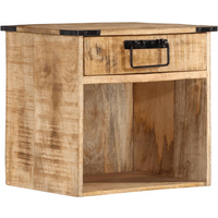 vidaXL Bedside Cabinet 40x30x37 cm Solid Wood Mango