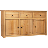vidaXL Sideboard 135x40x80 cm Solid Pinewood Panama Range