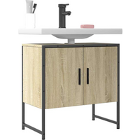 vidaXL Bathroom Sink Cabinet Sonoma Oak 60x33x60 cm Engineered Wood