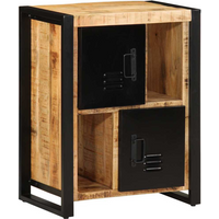 vidaXL Sideboard 55x35x70 cm Solid Rough Wood Mango