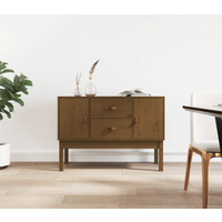 vidaXL Sideboard Honey Brown 110x40x78 cm Solid Wood Pine